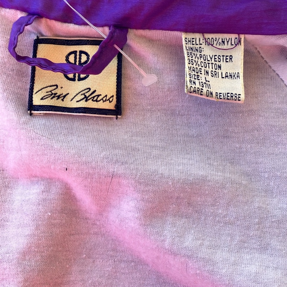 Vintage 80s 90s Hot Pink, Purple, and Orange Windbreaker - Picture 9 of 10